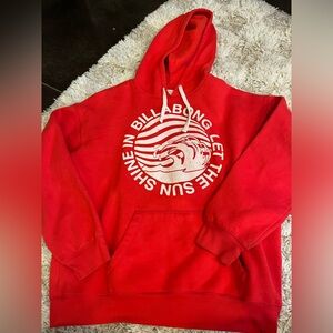 Red billabong hoodie
